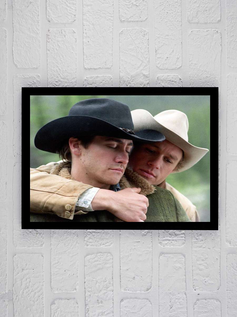 Brokeback Dağı - Brokeback Mountain Film Tablo Siyah Çerçeveli Film Poster Afiş Tablo