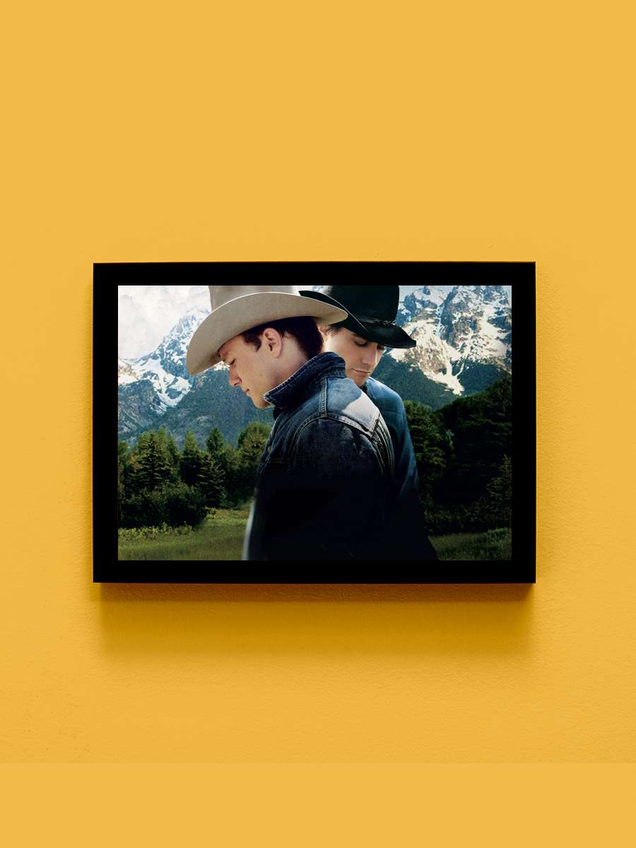 Brokeback Dağı - Brokeback Mountain Film Tablo Siyah Çerçeveli Film Poster Afiş Tablo