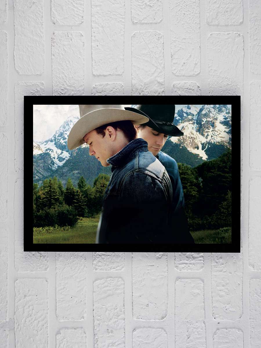 Brokeback Dağı - Brokeback Mountain Film Tablo Siyah Çerçeveli Film Poster Afiş Tablo