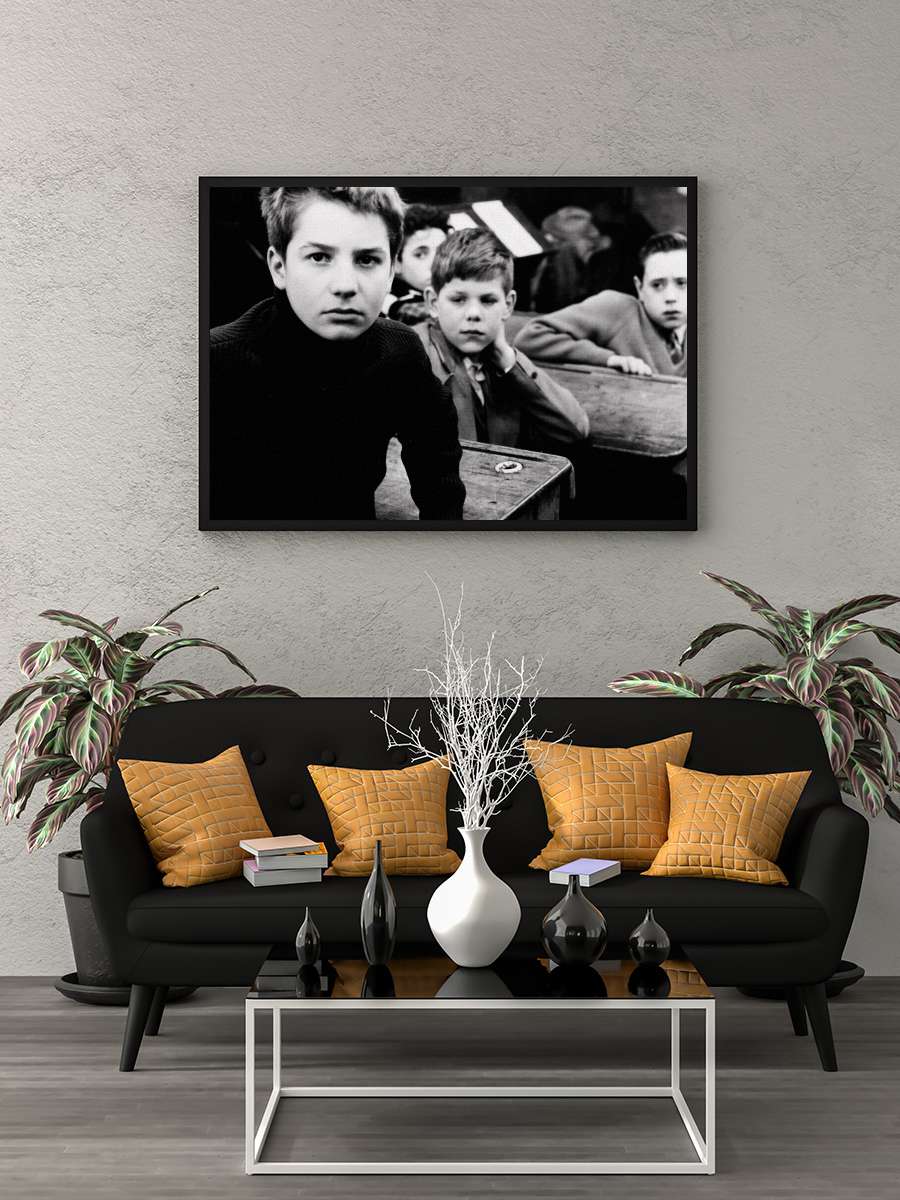 400 Darbe - Les Quatre Cents Coups Film Tablo Siyah Çerçeveli Film Poster Afiş Tablo