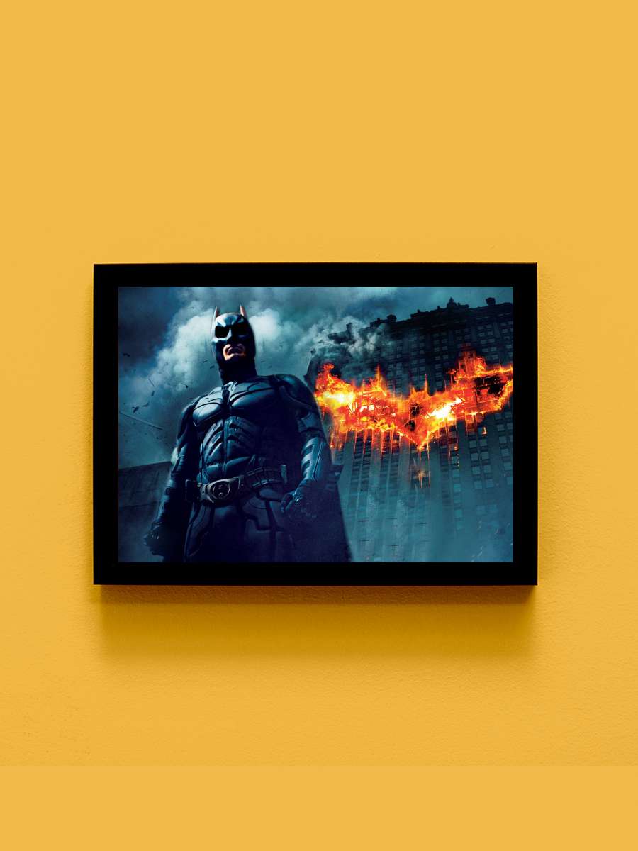 Kara Şövalye - The Dark Knight Film Tablo Siyah Çerçeveli Film Poster Afiş Tablo