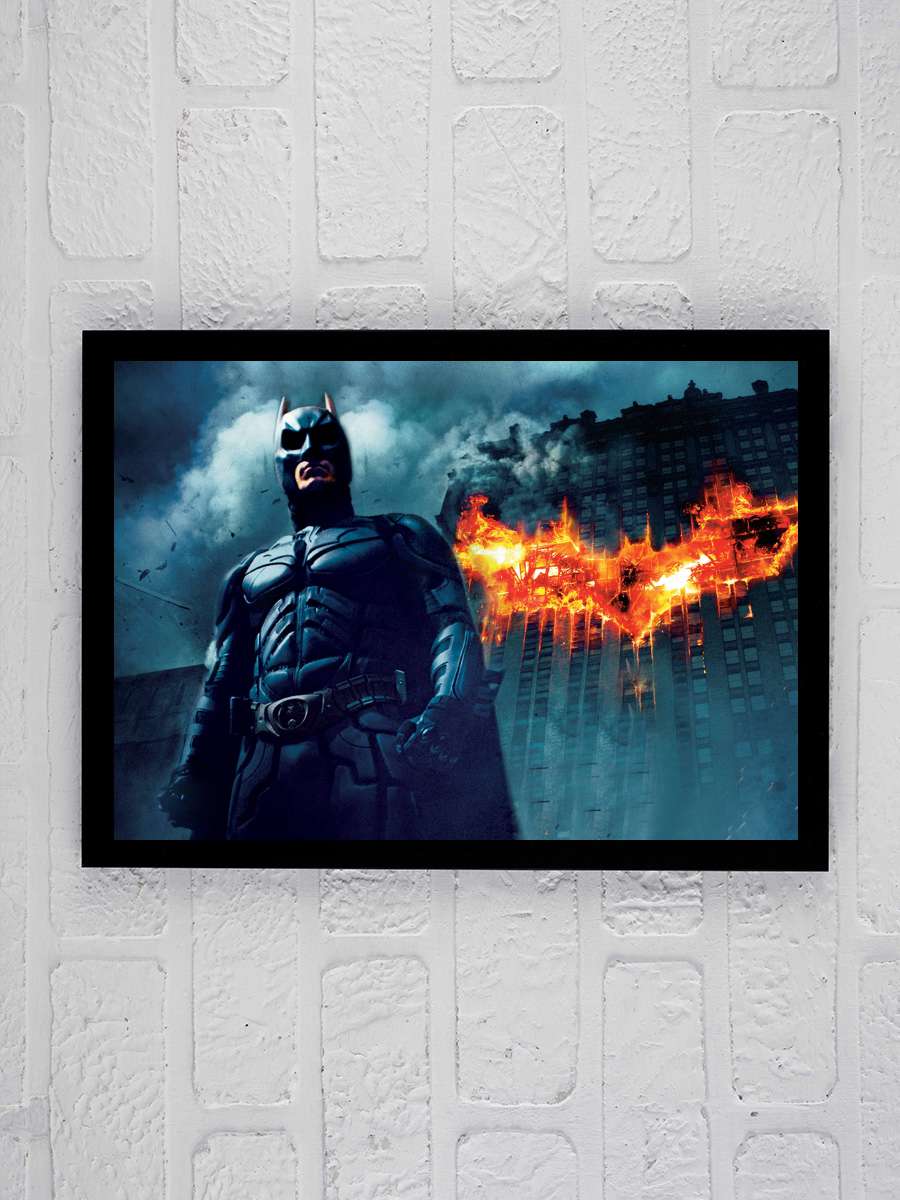 Kara Şövalye - The Dark Knight Film Tablo Siyah Çerçeveli Film Poster Afiş Tablo