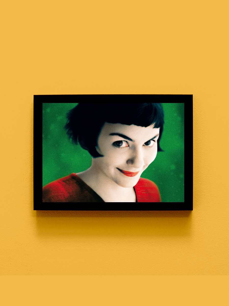 Amelie - Le Fabuleux Destin d'Amélie Poulain Film Tablo Siyah Çerçeveli Film Poster Afiş Tablo