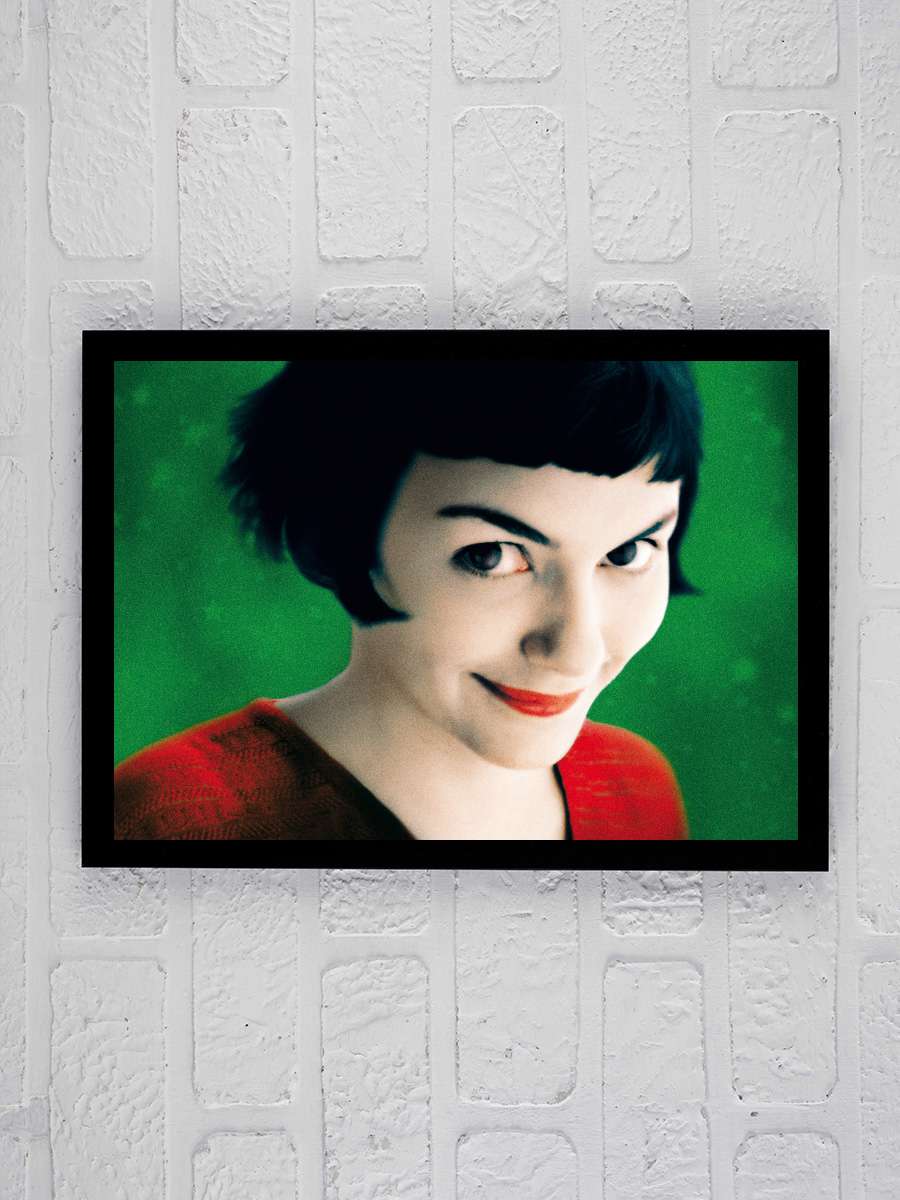 Amelie - Le Fabuleux Destin d'Amélie Poulain Film Tablo Siyah Çerçeveli Film Poster Afiş Tablo