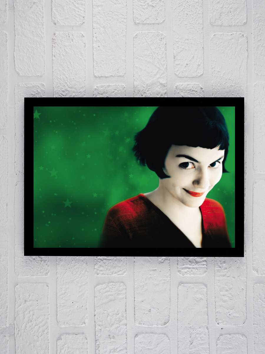 Amelie - Le Fabuleux Destin d'Amélie Poulain Film Tablo Siyah Çerçeveli Film Poster Afiş Tablo