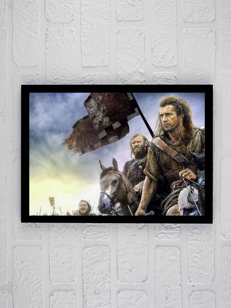 Cesur Yürek - Braveheart Film Tablo Siyah Çerçeveli Film Poster Afiş Tablo