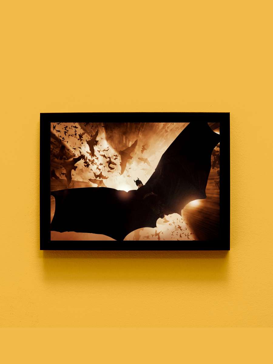 Batman Başlıyor - Batman Begins Film Tablo Siyah Çerçeveli Film Poster Afiş Tablo