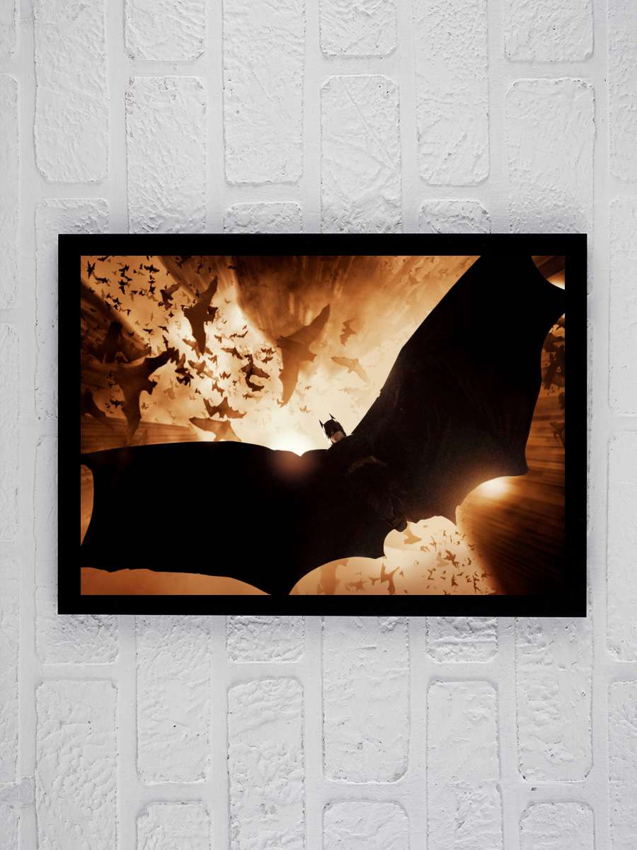 Batman Başlıyor - Batman Begins Film Tablo Siyah Çerçeveli Film Poster Afiş Tablo