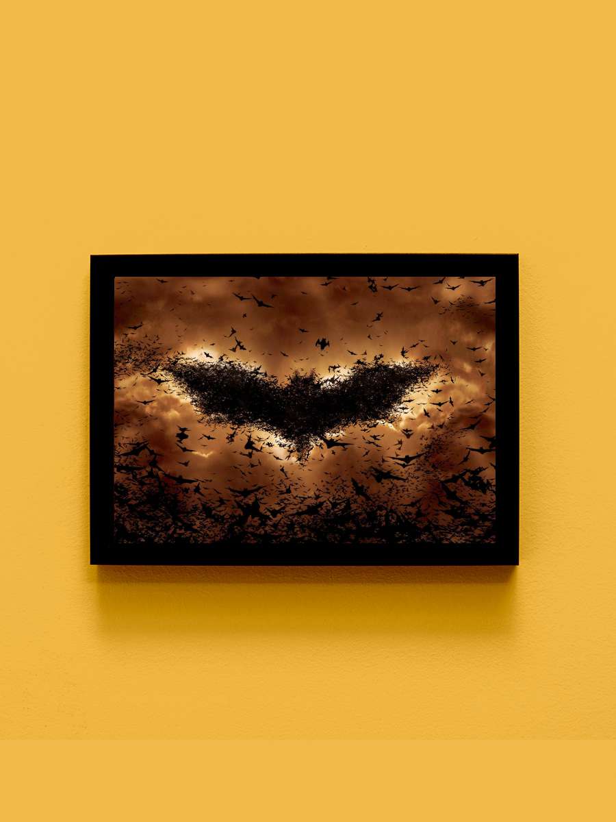 Batman Başlıyor - Batman Begins Film Tablo Siyah Çerçeveli Film Poster Afiş Tablo