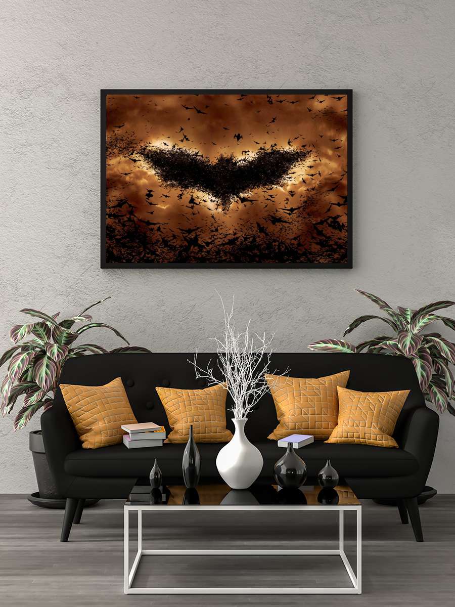 Batman Başlıyor - Batman Begins Film Tablo Siyah Çerçeveli Film Poster Afiş Tablo