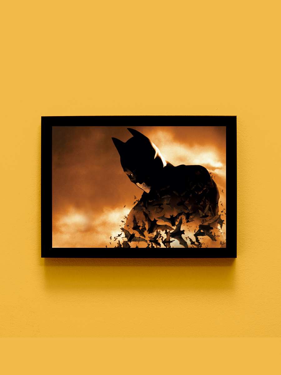 Batman Başlıyor - Batman Begins Film Tablo Siyah Çerçeveli Film Poster Afiş Tablo