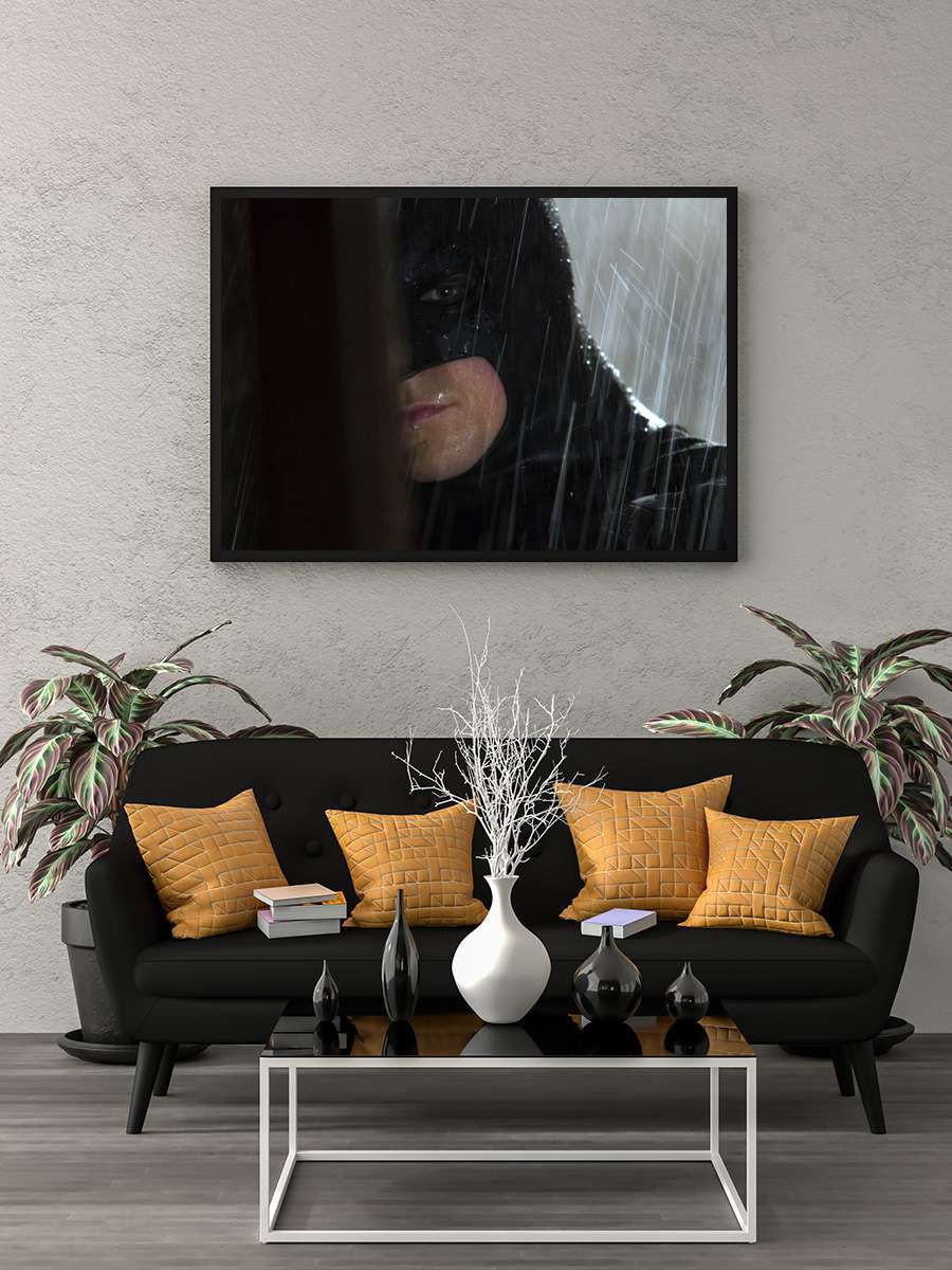 Batman Başlıyor - Batman Begins Film Tablo Siyah Çerçeveli Film Poster Afiş Tablo