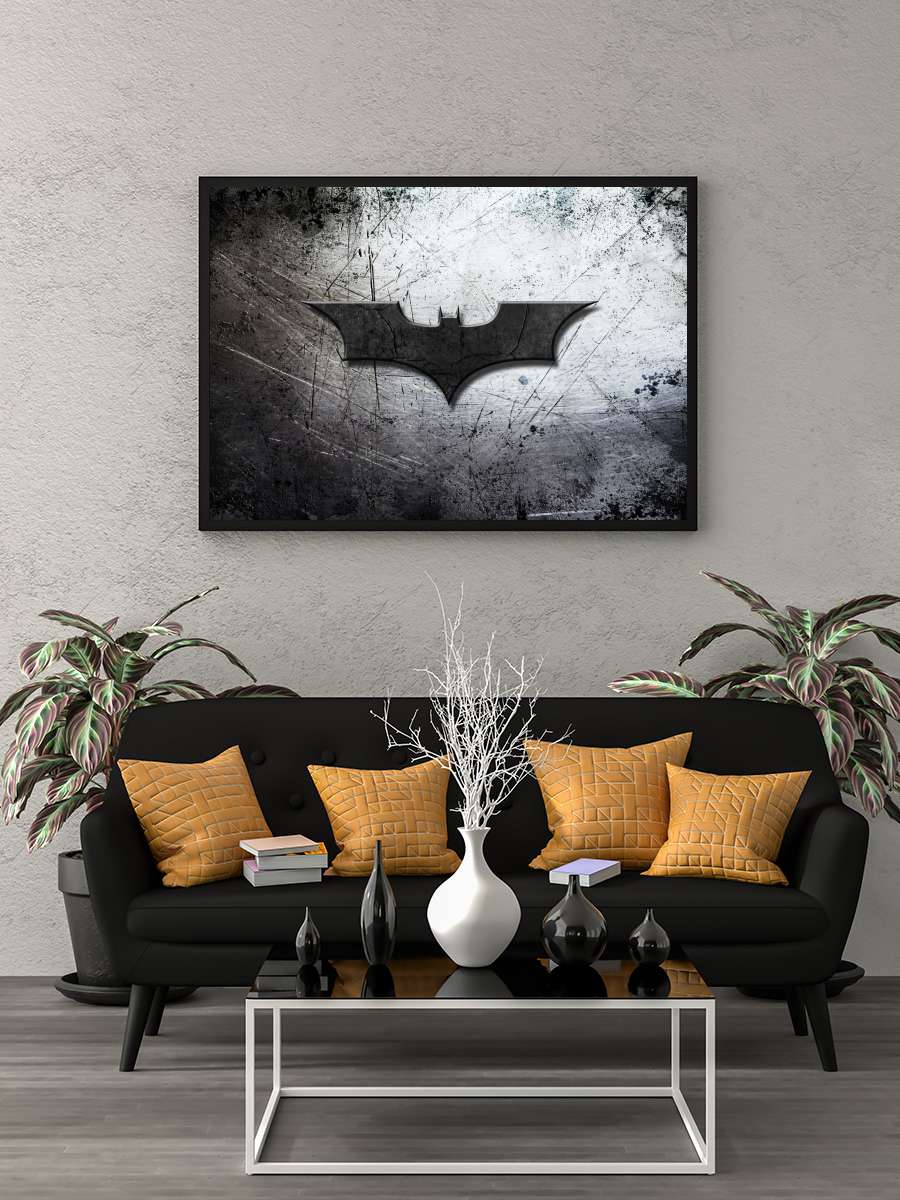 Batman Başlıyor - Batman Begins Film Tablo Siyah Çerçeveli Film Poster Afiş Tablo