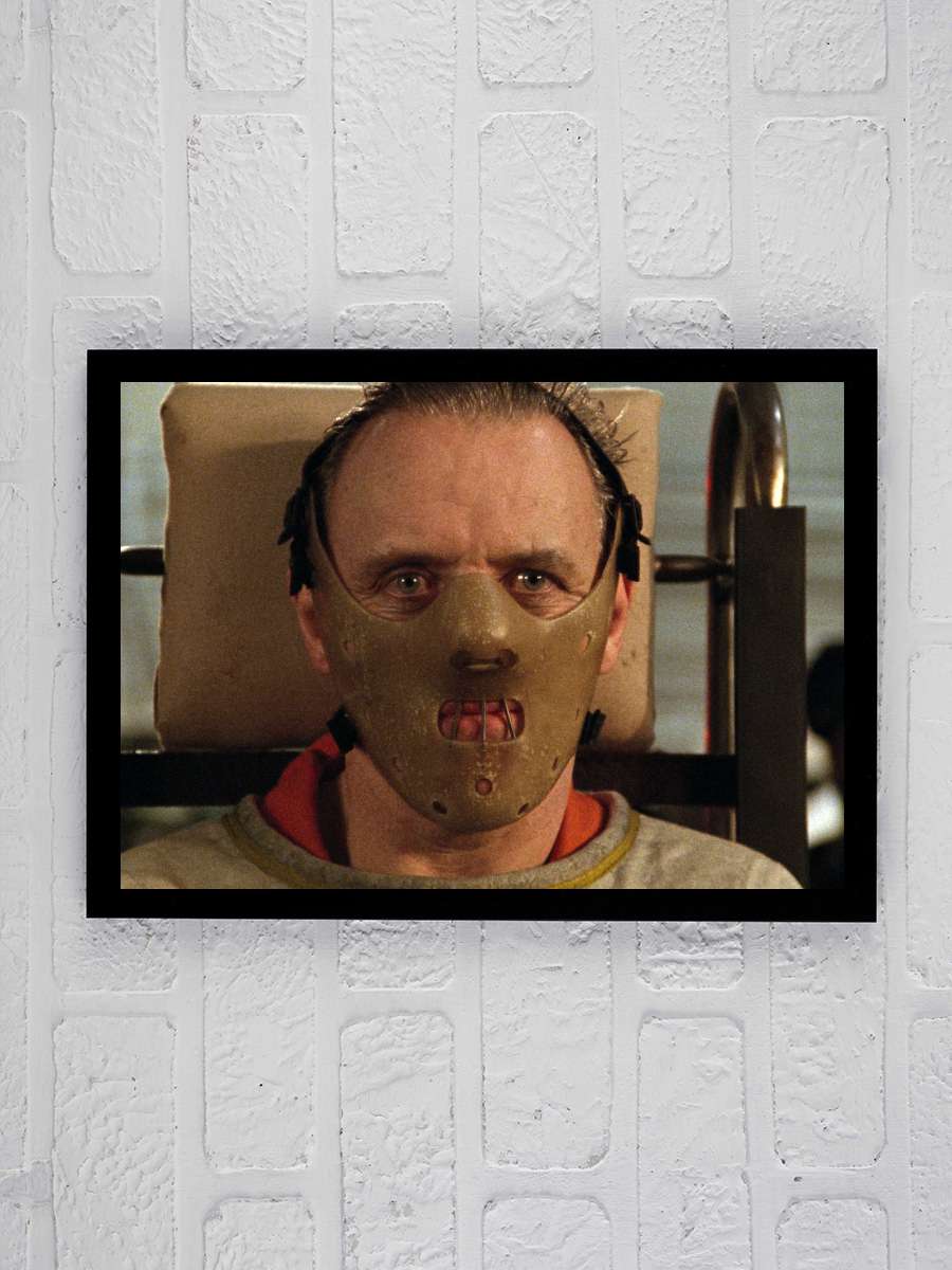 Kuzuların Sessizliği - The Silence of the Lambs Film Tablo Siyah Çerçeveli Film Poster Afiş Tablo