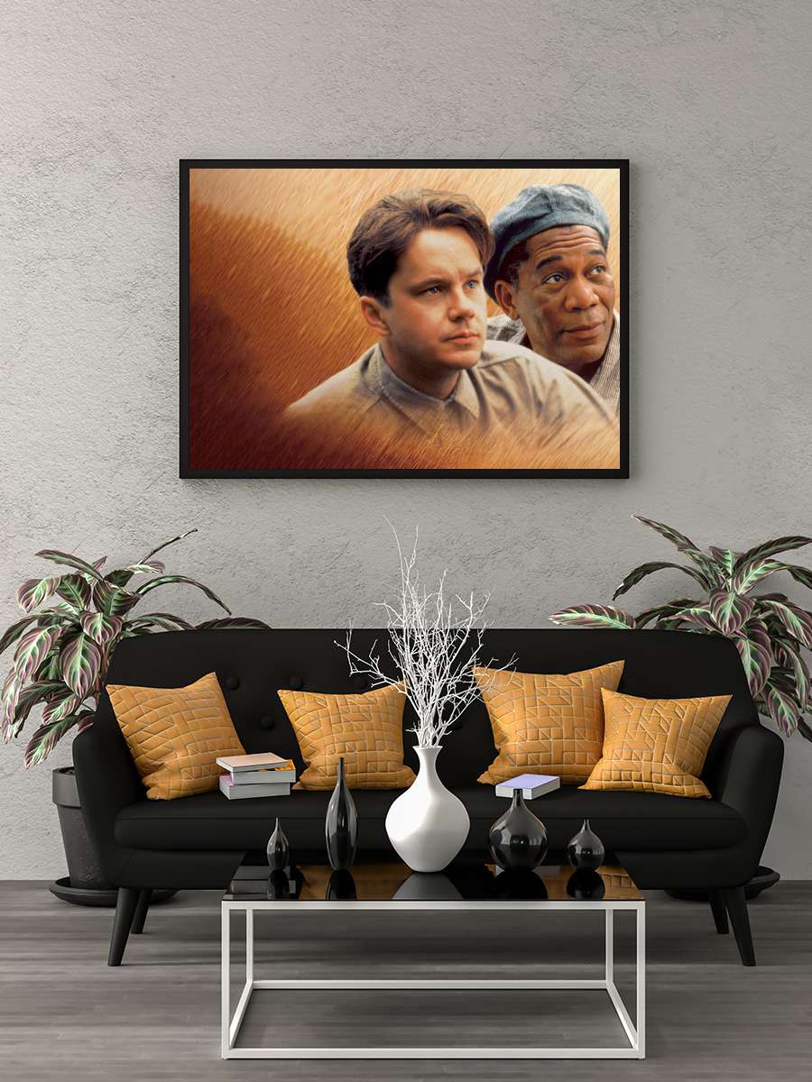 Esaretin Bedeli - The Shawshank Redemption Film Tablo Siyah Çerçeveli Film Poster Afiş Tablo