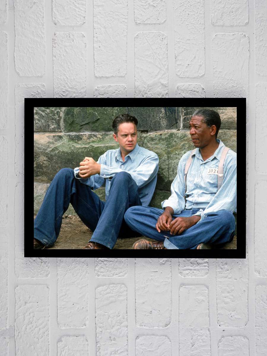 Esaretin Bedeli - The Shawshank Redemption Film Tablo Siyah Çerçeveli Film Poster Afiş Tablo