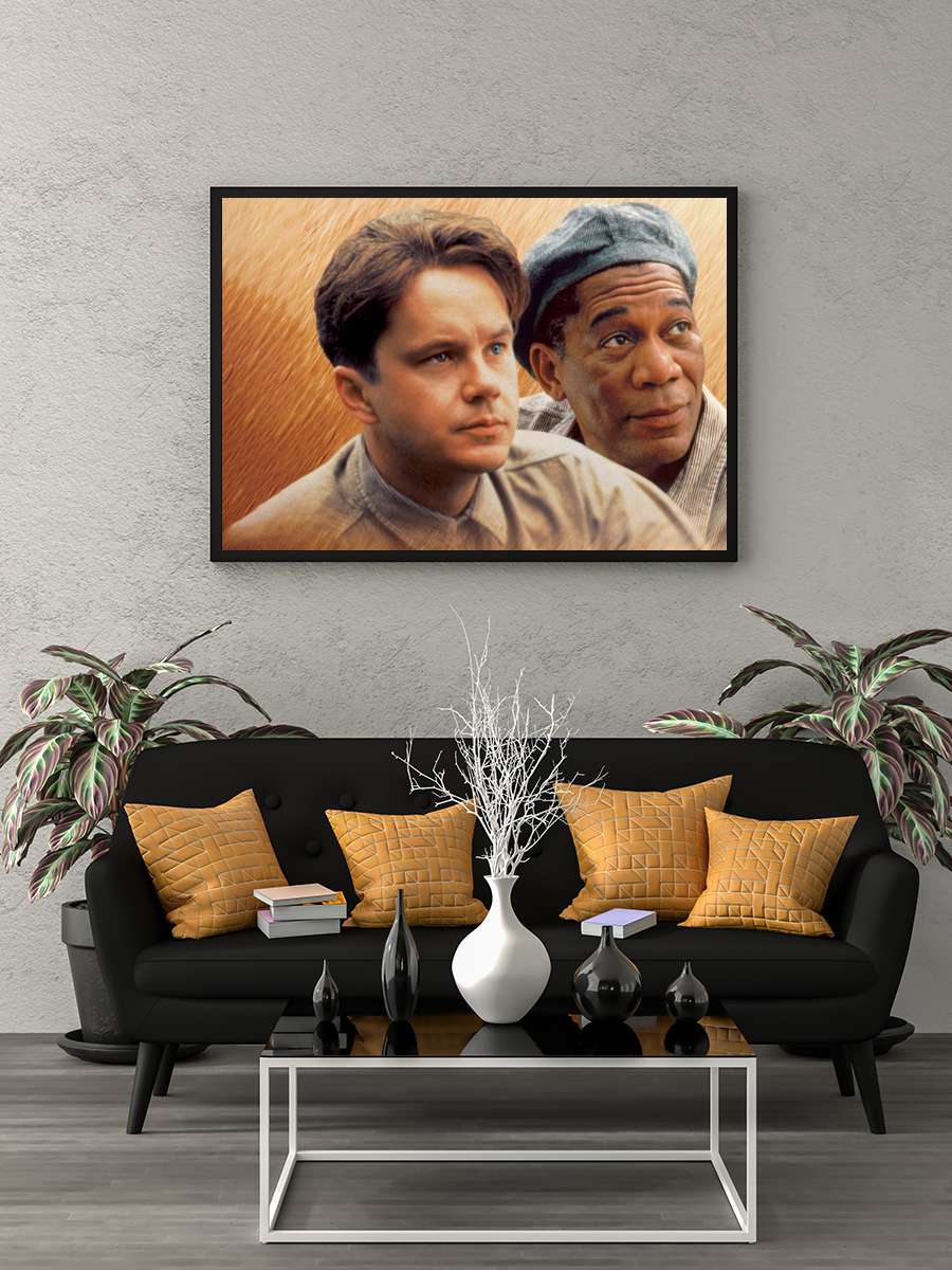 Esaretin Bedeli - The Shawshank Redemption Film Tablo Siyah Çerçeveli Film Poster Afiş Tablo