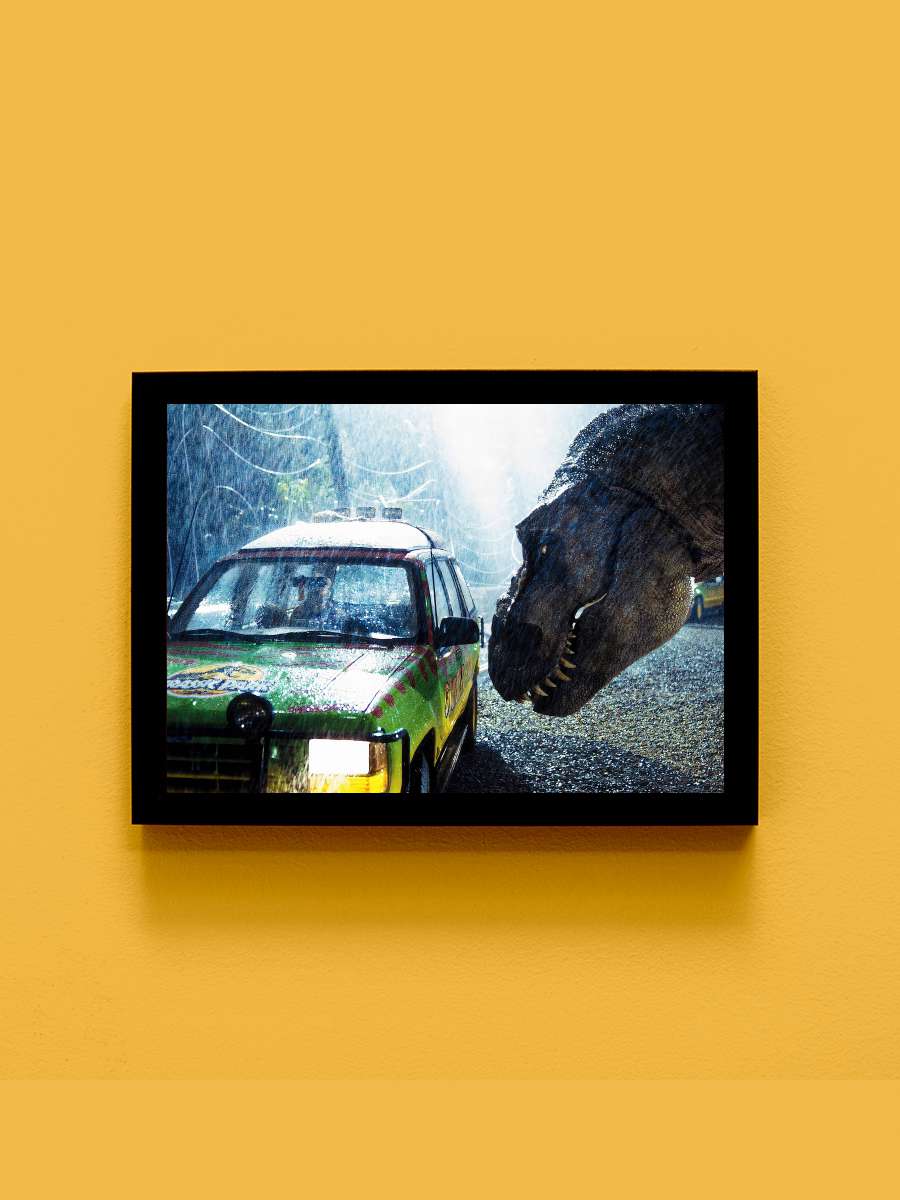 Jurassic Park Film Tablo Siyah Çerçeveli Film Poster Afiş Tablo