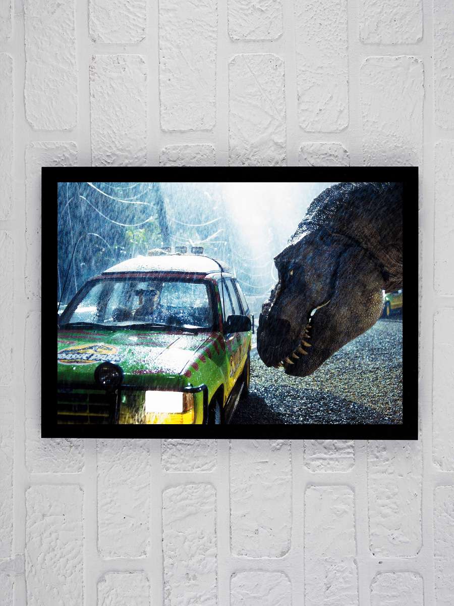 Jurassic Park Film Tablo Siyah Çerçeveli Film Poster Afiş Tablo