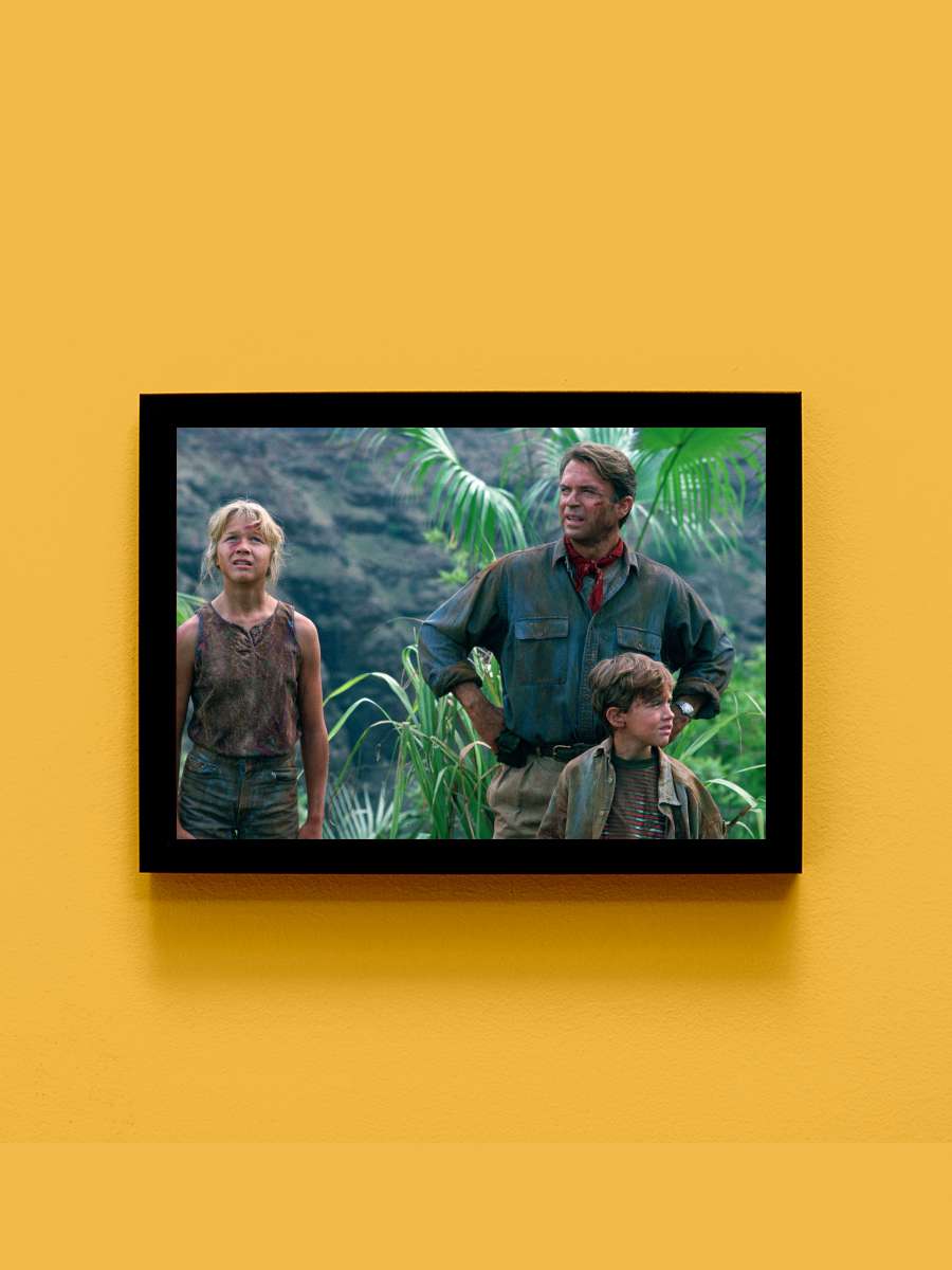 Jurassic Park Film Tablo Siyah Çerçeveli Film Poster Afiş Tablo