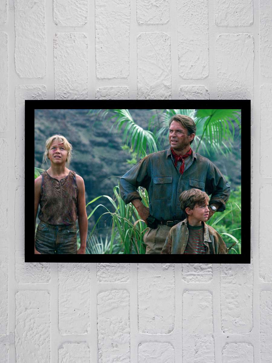 Jurassic Park Film Tablo Siyah Çerçeveli Film Poster Afiş Tablo