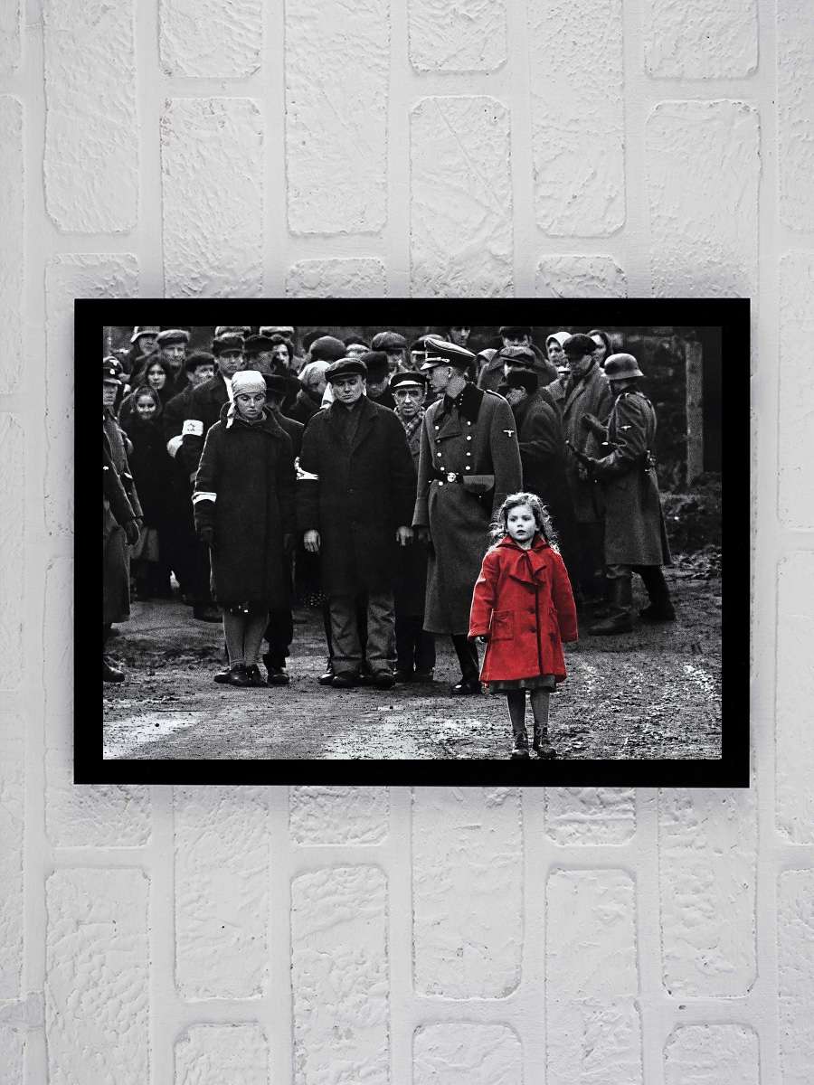 Schindler'in Listesi - Schindler's List Film Tablo Siyah Çerçeveli Film Poster Afiş Tablo