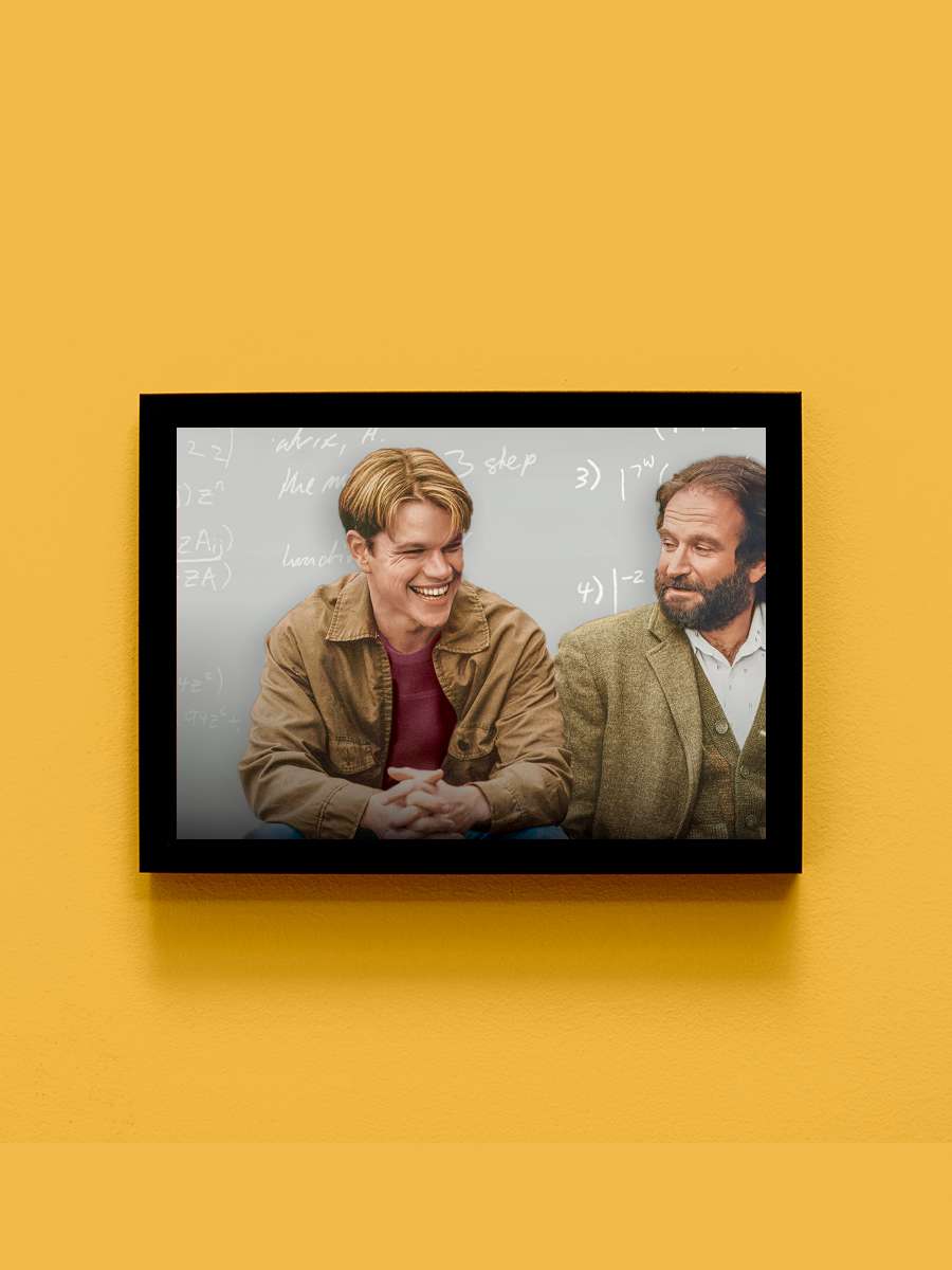 Can Dostum - Good Will Hunting Film Tablo Siyah Çerçeveli Film Poster Afiş Tablo