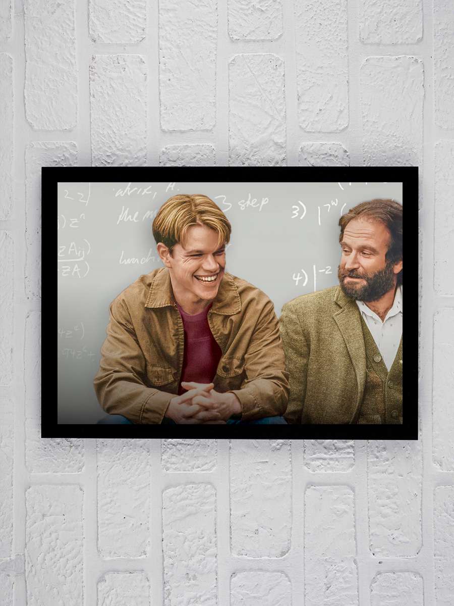 Can Dostum - Good Will Hunting Film Tablo Siyah Çerçeveli Film Poster Afiş Tablo