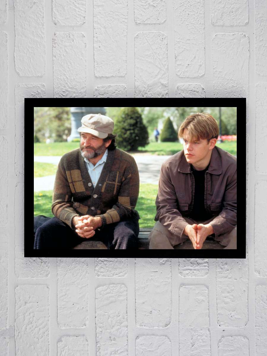 Can Dostum - Good Will Hunting Film Tablo Siyah Çerçeveli Film Poster Afiş Tablo