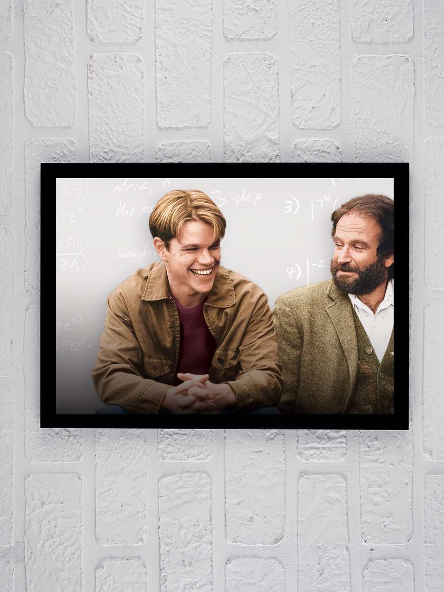 Can Dostum - Good Will Hunting Film Tablo Siyah Çerçeveli Film Poster Afiş Tablo