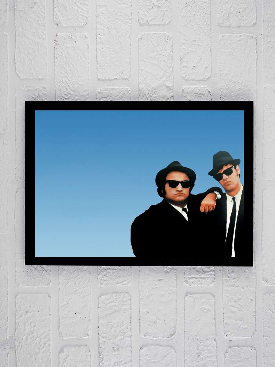 Cazcı Kardeşler - The Blues Brothers Film Tablo Siyah Çerçeveli Film Poster Afiş Tablo