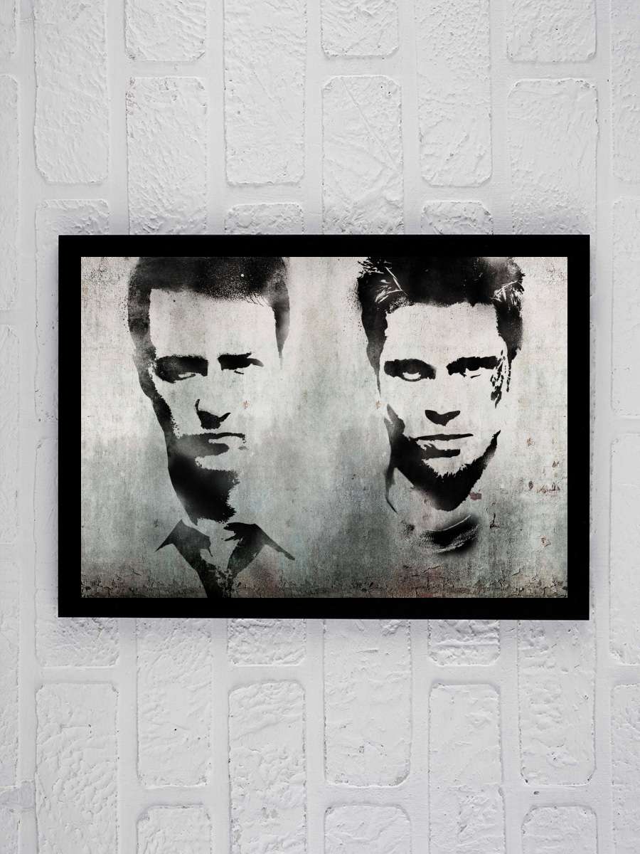 Dövüş Kulübü - Fight Club Film Tablo Siyah Çerçeveli Film Poster Afiş Tablo