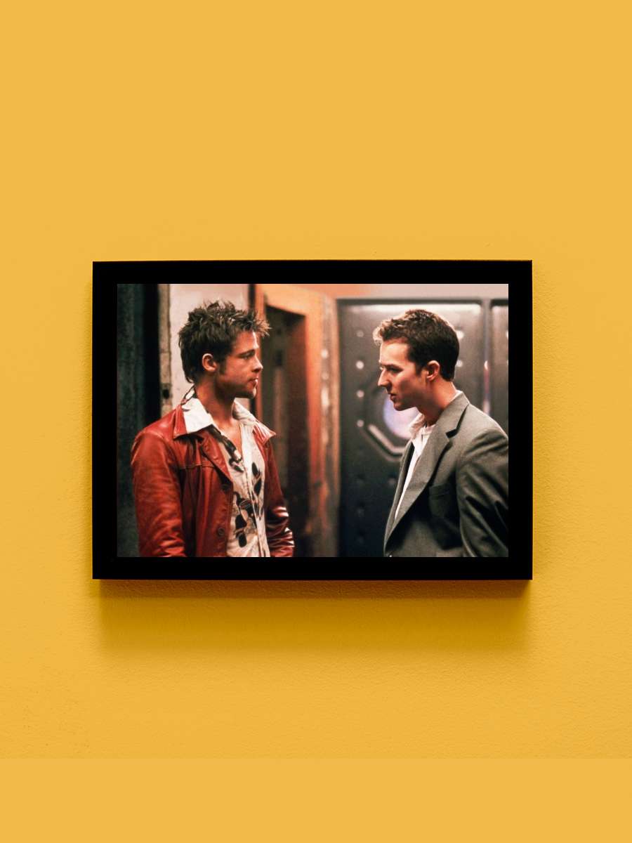 Dövüş Kulübü - Fight Club Film Tablo Siyah Çerçeveli Film Poster Afiş Tablo