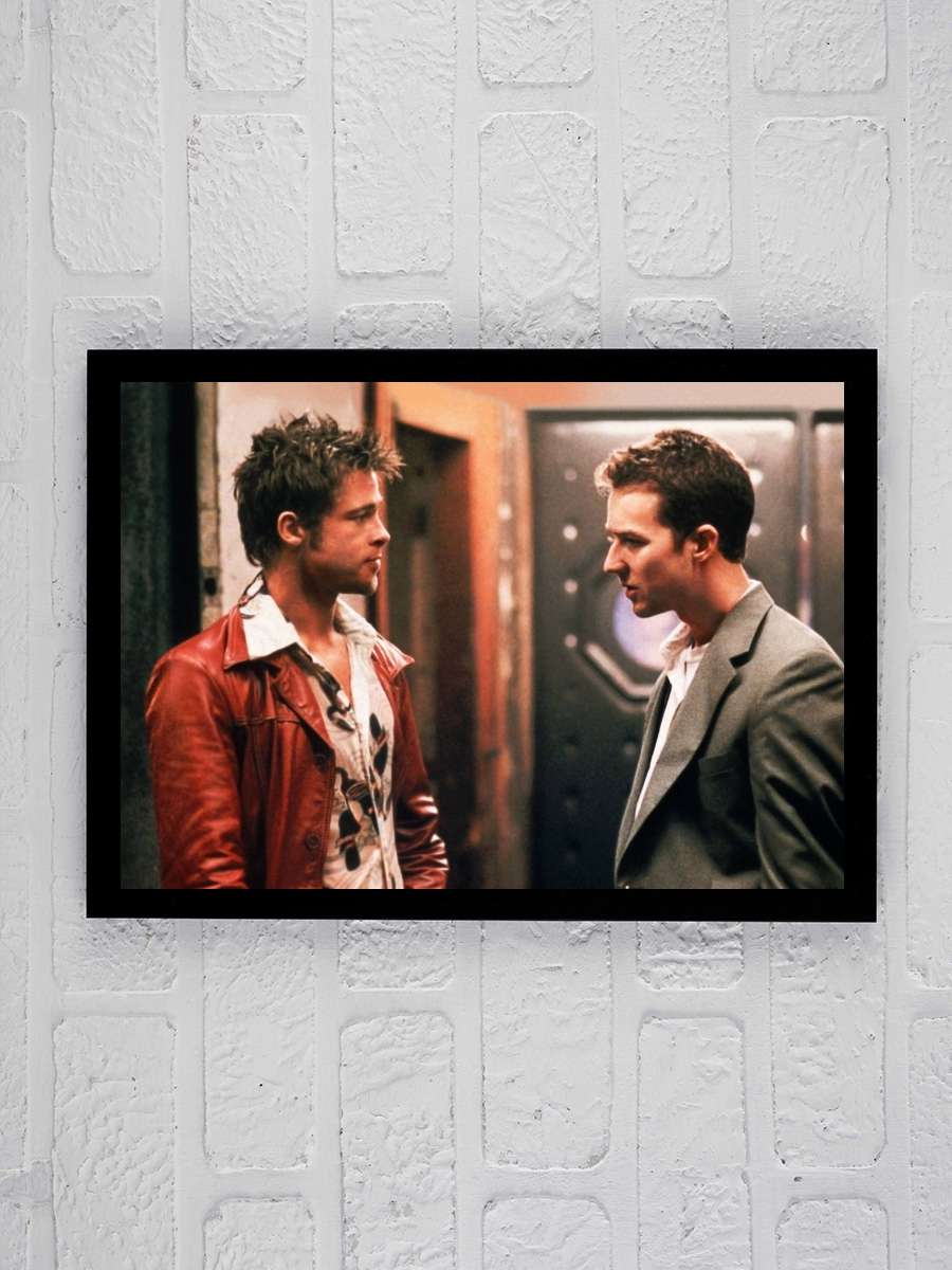 Dövüş Kulübü - Fight Club Film Tablo Siyah Çerçeveli Film Poster Afiş Tablo