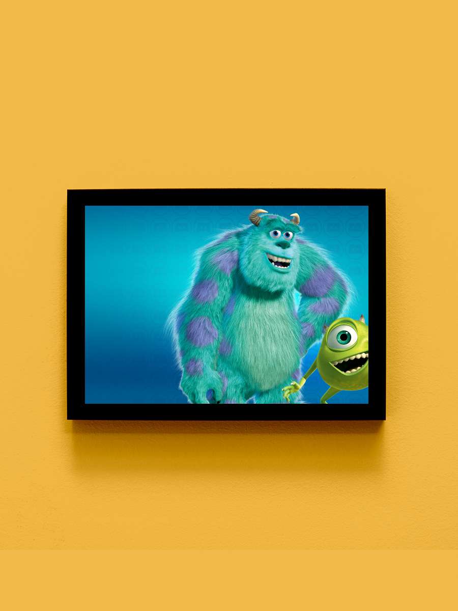 Sevimli Canavarlar - Monsters, Inc. Film Tablo Siyah Çerçeveli Film Poster Afiş Tablo