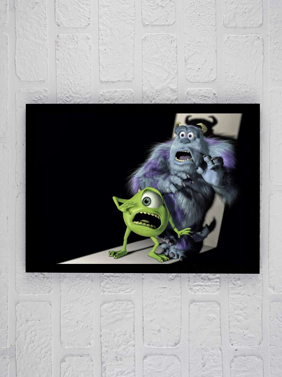 Sevimli Canavarlar - Monsters, Inc. Film Tablo Siyah Çerçeveli Film Poster Afiş Tablo