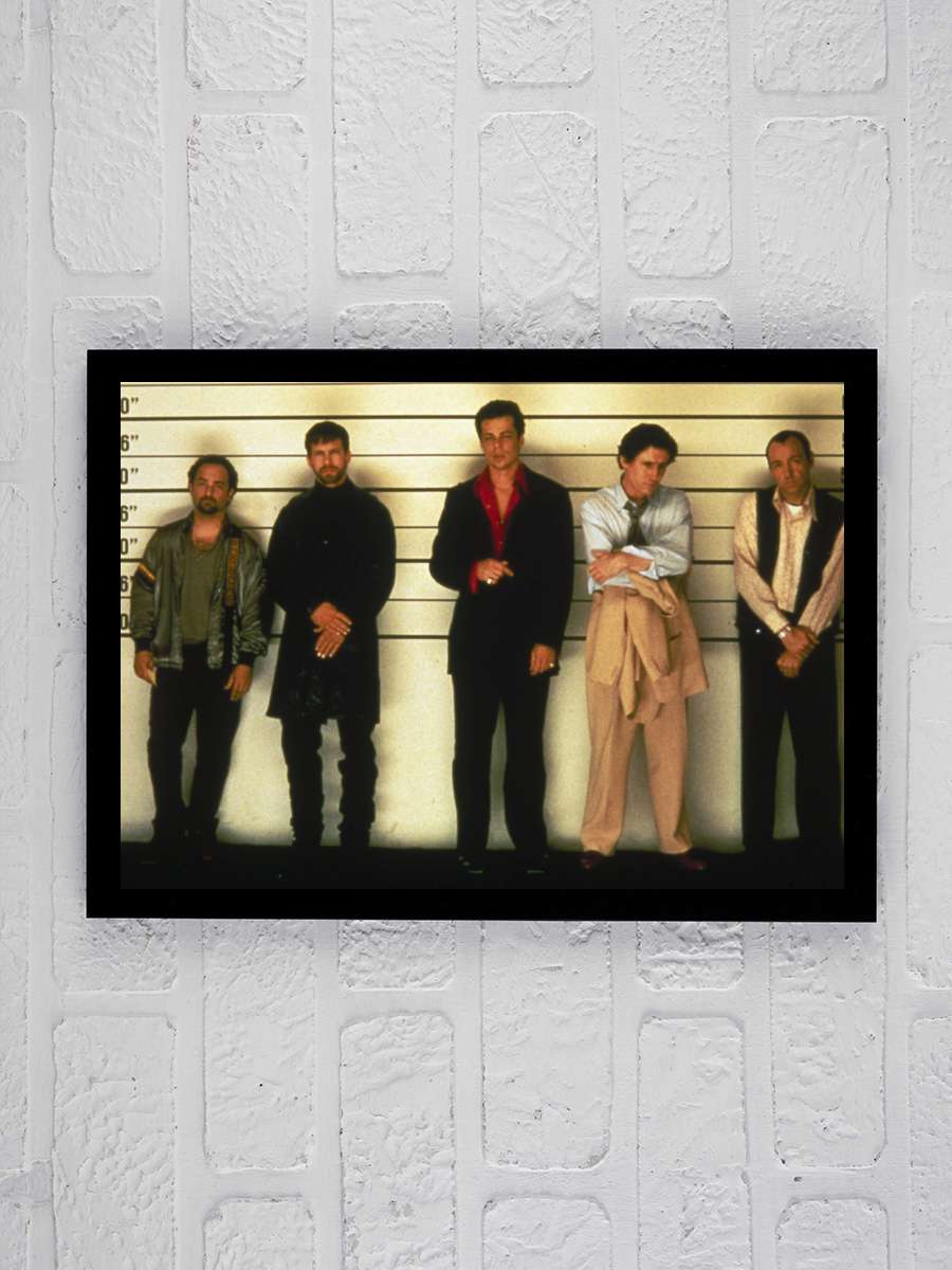 Olağan Şüpheliler - The Usual Suspects Film Tablo Siyah Çerçeveli Film Poster Afiş Tablo