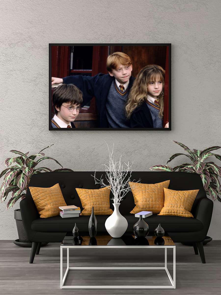 Harry Potter ve Felsefe Taşı - Harry Potter and the Philosopher's Stone Film Tablo Siyah Çerçeveli Film Poster Afiş Tablo