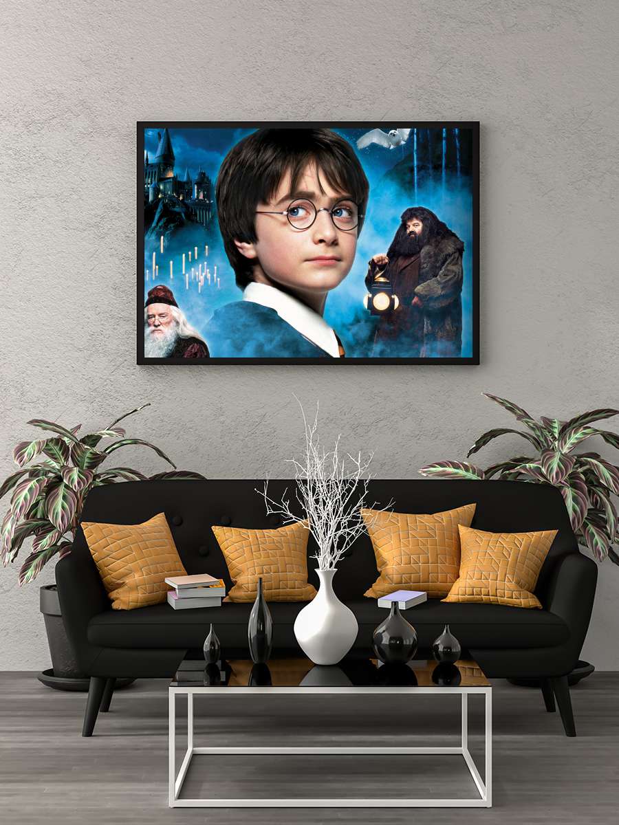 Harry Potter ve Felsefe Taşı - Harry Potter and the Philosopher's Stone Film Tablo Siyah Çerçeveli Film Poster Afiş Tablo