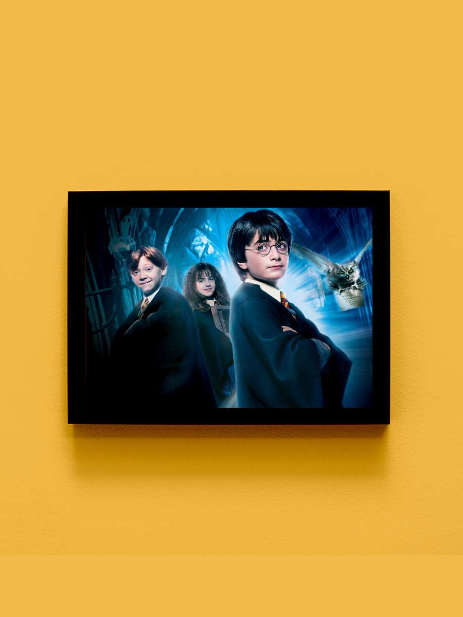 Harry Potter ve Felsefe Taşı - Harry Potter and the Philosopher's Stone Film Tablo Siyah Çerçeveli Film Poster Afiş Tablo