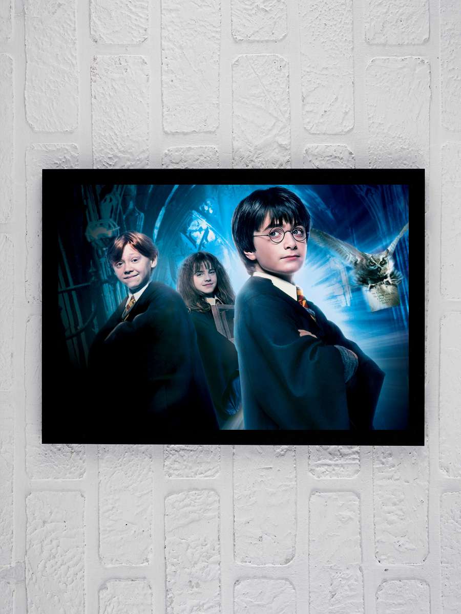 Harry Potter ve Felsefe Taşı - Harry Potter and the Philosopher's Stone Film Tablo Siyah Çerçeveli Film Poster Afiş Tablo