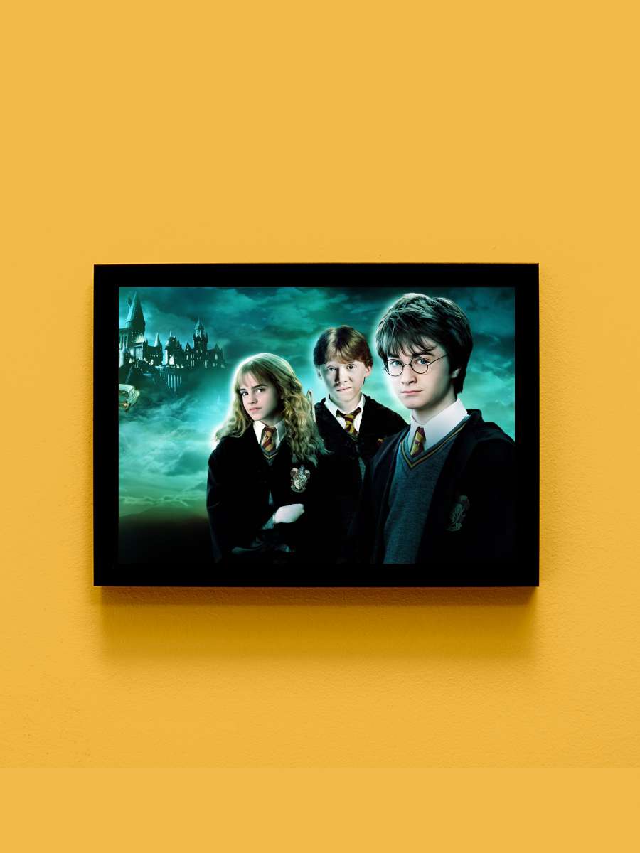 Harry Potter ve Sırlar Odası - Harry Potter and the Chamber of Secrets Film Tablo Siyah Çerçeveli Film Poster Afiş Tablo