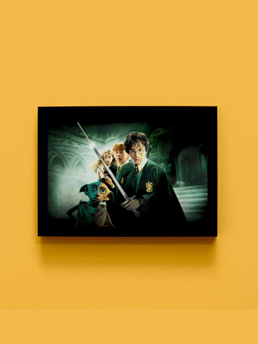 Harry Potter ve Sırlar Odası - Harry Potter and the Chamber of Secrets Film Tablo Siyah Çerçeveli Film Poster Afiş Tablo