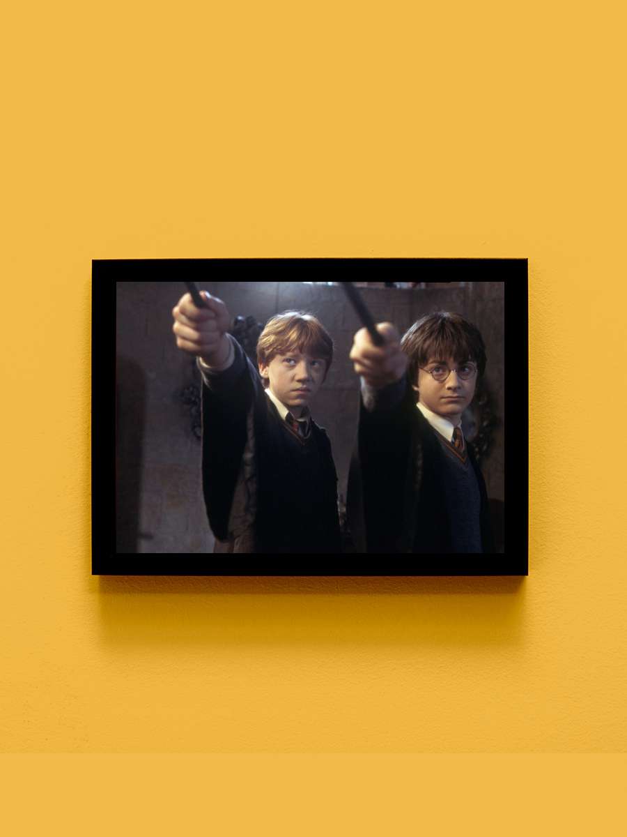 Harry Potter ve Sırlar Odası - Harry Potter and the Chamber of Secrets Film Tablo Siyah Çerçeveli Film Poster Afiş Tablo