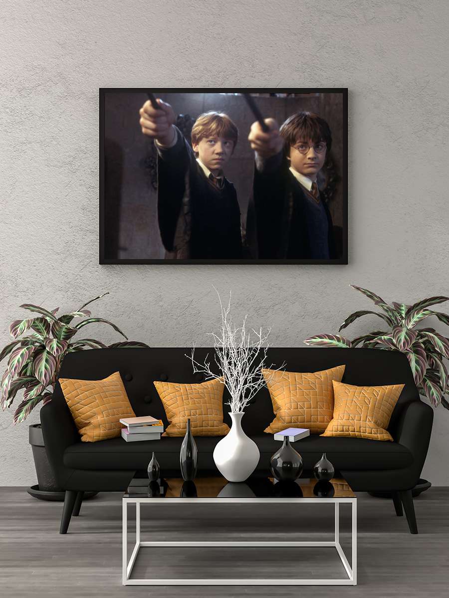 Harry Potter ve Sırlar Odası - Harry Potter and the Chamber of Secrets Film Tablo Siyah Çerçeveli Film Poster Afiş Tablo