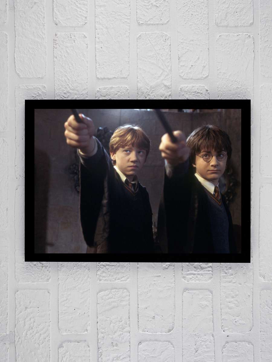 Harry Potter ve Sırlar Odası - Harry Potter and the Chamber of Secrets Film Tablo Siyah Çerçeveli Film Poster Afiş Tablo