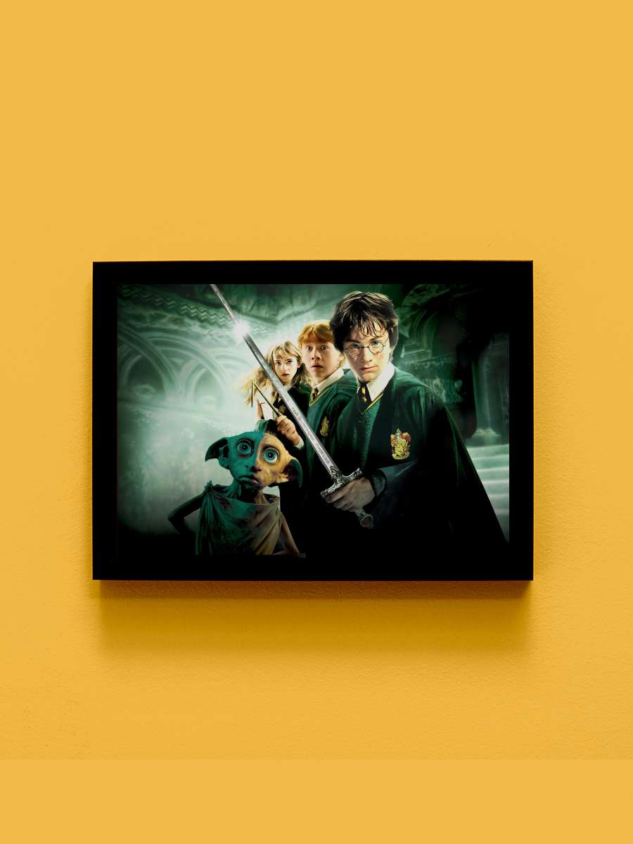 Harry Potter ve Sırlar Odası - Harry Potter and the Chamber of Secrets Film Tablo Siyah Çerçeveli Film Poster Afiş Tablo