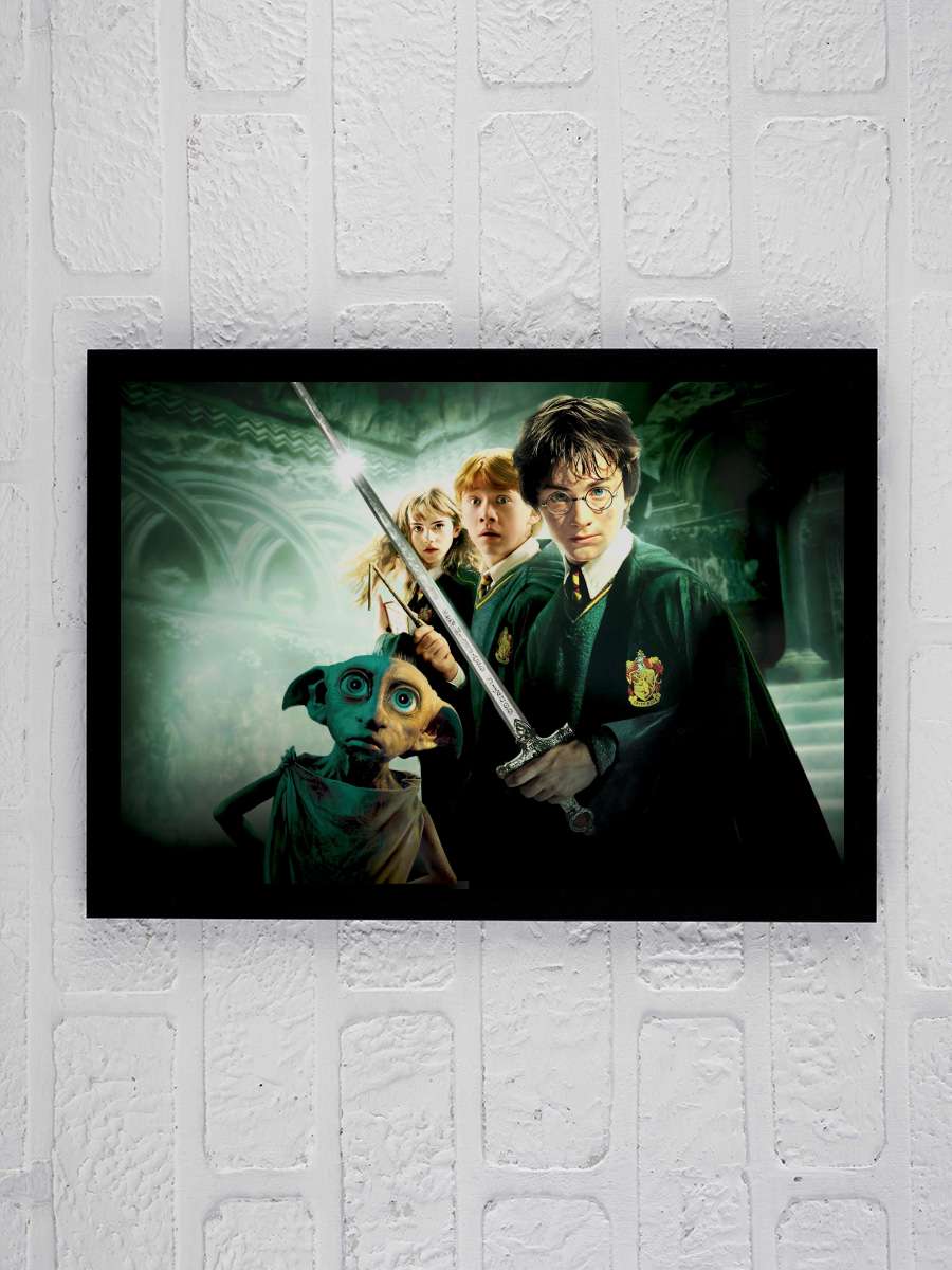 Harry Potter ve Sırlar Odası - Harry Potter and the Chamber of Secrets Film Tablo Siyah Çerçeveli Film Poster Afiş Tablo