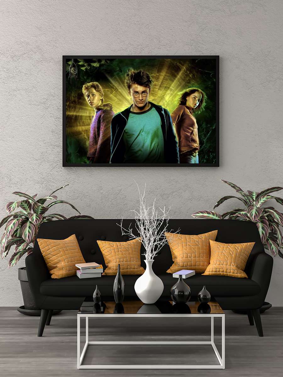 Harry Potter ve Azkaban Tutsağı - Harry Potter and the Prisoner of Azkaban Film Tablo Siyah Çerçeveli Film Poster Afiş Tablo