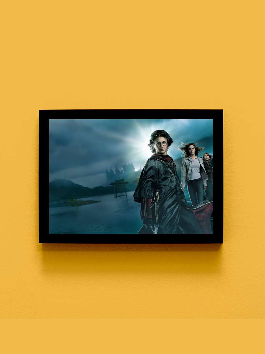 Harry Potter ve Ateş Kadehi - Harry Potter and the Goblet of Fire Film Tablo Siyah Çerçeveli Film Poster Afiş Tablo